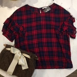 Plaid crop top